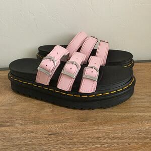 Dr Martens Blaire Slide Pink Platform Sandals Womens US 7 EU 38